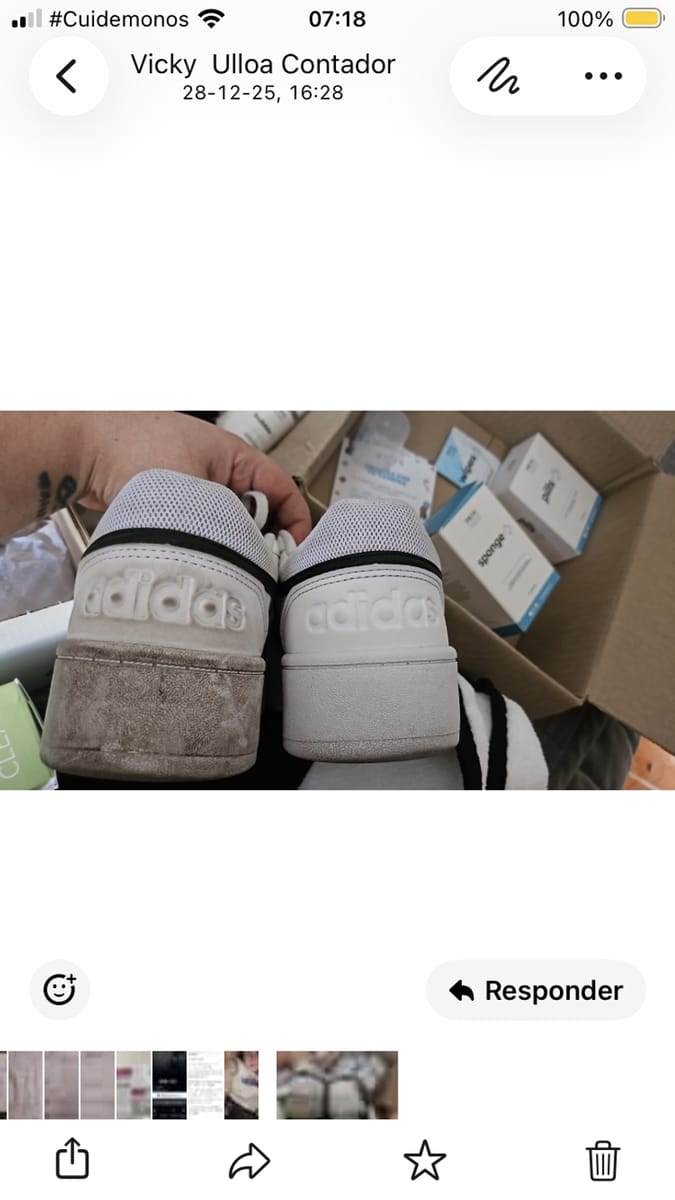 Foto de Sylvia U. usando Pack Esencial Limpieza Zapatillas